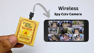 How To Make Wireless Spy Cctv Camera  Using Matchbox [upl. by Lachance477]