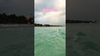 Mexico Beach 🏖️❤️ mexico rivieramaya playacar beach [upl. by Christoffer]