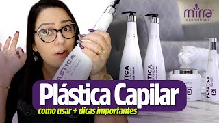 Plástica Capilar Mirra Cosméticos  COMO USAR  DICAS IMPORTANTES [upl. by Novah]