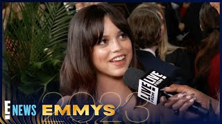 Jenna Ortega Promises MORE HORROR in Wednesday Season 2  2023 Emmys [upl. by Hyacinthe670]