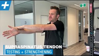 Supraspinatus Tendon Testing  Strengthening  Physio REHAB  Tim Keeley [upl. by Tichonn]