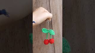 Crochet cherries crochet haken [upl. by Eldoree]