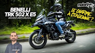 BENELLI TRK 502X E5 2021  TEST MOTORLIVE [upl. by Borlow]