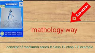 concept of maclaurin series chap2 ex28 [upl. by Ahsiyt]