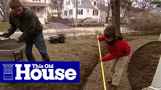 How to Build a Flagstone Walkway  This Old House [upl. by Tabby]