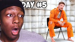 Reacting to MrBeast 7 DAYS In Solitary Confinement [upl. by Notxarb]