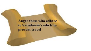 OSRS Clue  Anger those who adhere to Saradomins edicts to prevent travel  Quick [upl. by Bick224]