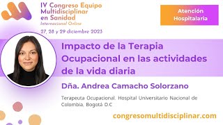 Impacto de la Terapia Ocupacional en las actividades de la vida diaria [upl. by Gemma]