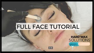 Full Face Wax Tutorial [upl. by Egni]