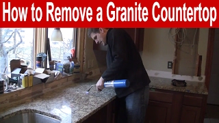 How to Remove a Granite Countertop [upl. by Laurence853]