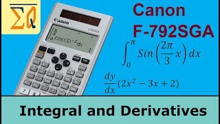 Canon F792SGA Evaluate Integral and Deravitive [upl. by Brockie]