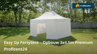 Easy Up Partytent – Opbouw 3x45m Premium [upl. by Lowell]