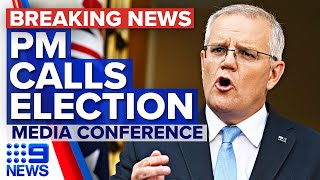 Prime Minister Scott Morrison calls federal election for May 21  9 News Australia [upl. by Stedman120]