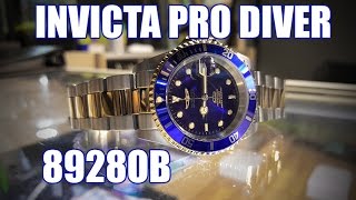 Invicta Pro Diver 8928OB  Review Measurements Lume [upl. by Heriberto149]