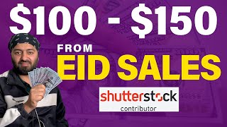 Design Eid Sale Graphics for Shutterstock and Earn Dollars [upl. by Akenna]