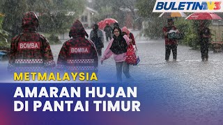 METMALAYSIA  Amaran Hujan Tahap Bahaya Di Terengganu Kelantan Hingga Isnin [upl. by Hoopes]