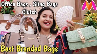 Beautiful Office Bags  Sling Bags and Clutches From Myntra  Myntra Bags Haul  Myntra Bags [upl. by Akemihs576]