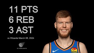 Davis Bertans 11 pts 6 reb 3 ast vs Wizards  March 08 2024 [upl. by Braswell]