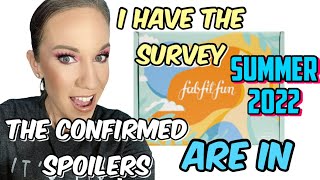 Fabfitfun Summer Spoilers Confirmed amp I HAVE the SURVEY they came from [upl. by Aicittel]