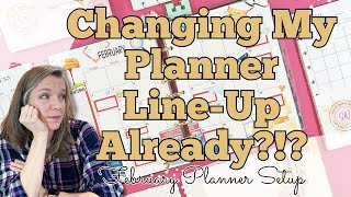 Changing My Planner LineUp  February Planner Setup  Functional Planner Inserts [upl. by Salvadore]