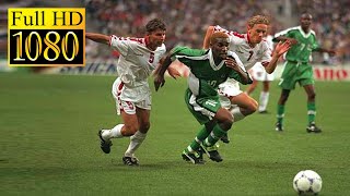 Nigeria  Denmark World Cup 1998  Full highlight  1080p HD  JayJay Okocha [upl. by Fritze]