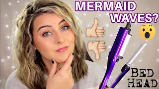 PERFECT MERMAID WAVES  BED HEAD A WAVE WE GO ADJUSTABLE DEEP WAVER  Review  Demo [upl. by Ash]