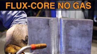 Welding Fluxcore with NO GAS  3G Plate Test [upl. by Revkah866]