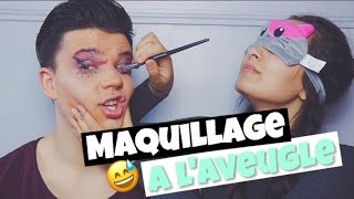 MAQUILLAGE A LAVEUGLE w THEDOLLBEAUTY 😂😱 [upl. by Joanne]