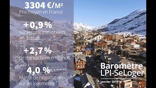 Les prix immobiliers en France  Janvier 2019 [upl. by Cerracchio940]