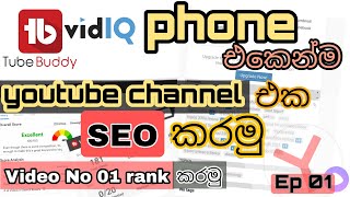 Youtube SEO Sinhala 2021  How to add Tubebuddy and vidiq extension For Mobile Phone  Yandex 2021 [upl. by Eceinej]