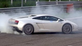 Lamborghini Gallardo LP5604 BURNOUT [upl. by Ethelinda]