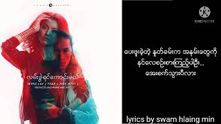 လမ္းခြဲရင္ေကာင္းမယ္ wyne laymoe htet lyrics video [upl. by Reld]