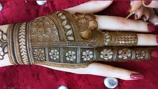 Latest Mehndi Design For Back HandsNew Semi Bridal Mehendi Design For Back Hands [upl. by Angelico]