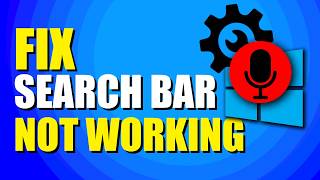 How To Fix Windows Search Bar Not Working StepbyStep Solution [upl. by Fenner595]