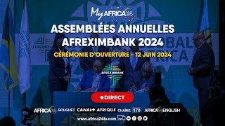 🔴En direct la cérémonie douverture de la 31ème Assemblées annuelles Afreximbank 2024 [upl. by Enyawal674]