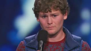 Americas Got Talent  Drew Lynch with a standup comedian act Golden buzzer [upl. by Sussi385]