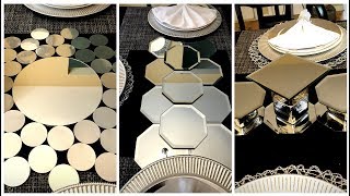 Dollar Tree DIY  Mirrored Table RunnersCenterpieces [upl. by Airdni896]