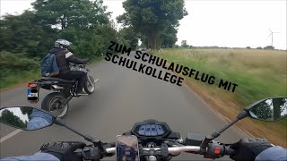 Zum Schulausflug mit Schulkollege  MotoVlog [upl. by Joyann]