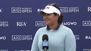 Lilia Vu · Round 3 · Interview · 2023 AIG Womens Open [upl. by Ynohtnaluap]