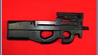 Airsoft  King Arms P90 TR shooting tests [upl. by Ioab]