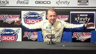 AJ Allmendinger after Talladega win quotI still dont like this racingquot [upl. by Marysa]