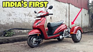 Indias First Modified Honda Activa 5G For Physically Challenged By Road Rage Custom BuildsMotoMaha [upl. by Rotciv]