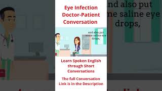 Eye Infection Doctor Patient Conversation  Easy English Conversation [upl. by Sile]