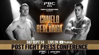 POSTFIGHT PRESS CONFERENCE  CaneloBerlanga Fight Week [upl. by Buzzell859]