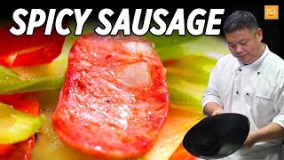 Masterchefs Favorite Spicy Sausage 川味香腸  Chinese Food • Taste Show [upl. by Aihseym]