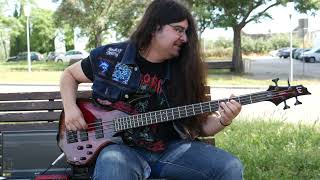 Carcass  Unfit For Human Consumption Bass Cover [upl. by Erbua]