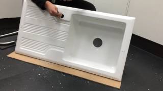 How to knock out a Caple ceramic sink tap hole [upl. by Brit]