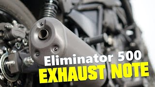 KAWASAKI ELIMINATOR 500 SE  STOCK EXHAUST SOUND [upl. by Yrogreg]