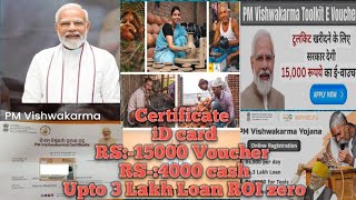 Apply Karen PM VISHWAKARMA YOJNA aur payen ek certificate Id card aur Rs18000 cash [upl. by Fisch]