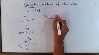 Dehydrogenation of alcohols Class XII [upl. by Arreic]